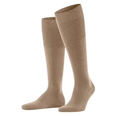 Imagen de FALKE Airport M KH lana algodón largo unicolor 1 par, Calcetines largos Hombre, Marrón (Camel 5038), 39 40
