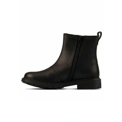 Imagen de Clarks Astrol Orin K, Botas estilo Chelsea Niñas, Negro (Black Leather), 38 EU Ancho