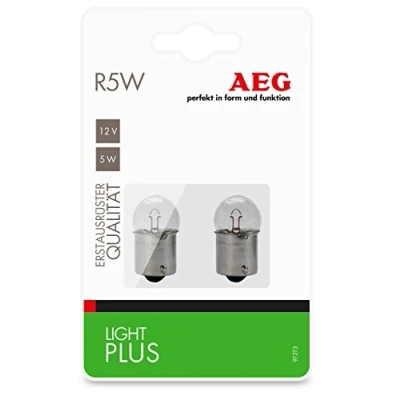 Imagen de AEG Automotive 97273 Lámpara Light Plus R5W, set de 2 piezas
