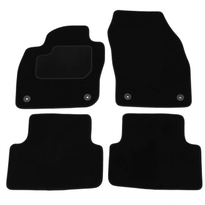 Imagen de MAMMOOTH A041 VW460 PRM 01 Juego de alfombrillas suelo textil delante y detrás 4 negro Adaptado