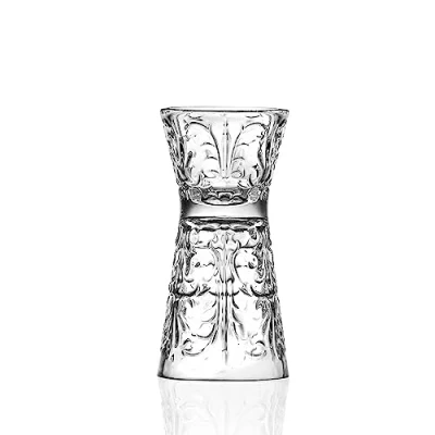 Imagen de RCR Cristalleria Italiana S.p.a. Línea Tattoo Vasos Jigger para Cóctel de Cristal Modernos Set 6 39 Cl