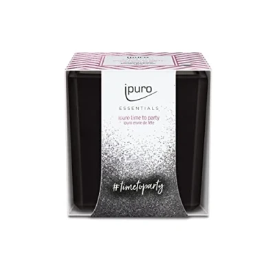 Imagen de Ipuro Essentials Time for Party IFC1421 Vela perfumada (125 ml), color negro