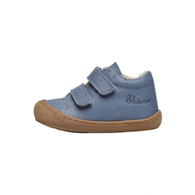Imagen de Naturino Cocoon VL Zapatos para Primeros Pasos de Piel Forrado Lana, Celeste 18