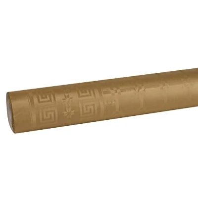 Imagen de Pro Nappe Ropa de Mesa desachable, Papel, Dorado Metalizado, 25 x 1,20m