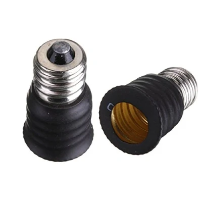 Imagen de MASUNN E12 A E14 Base Bombilla LED Lámpara Titular Adaptador Socket Convertidor Negro