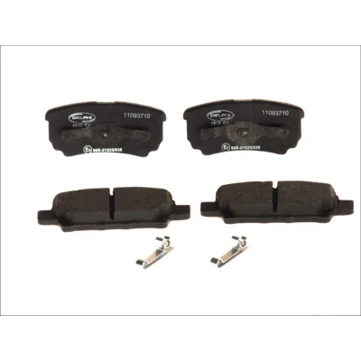 Imagen de DELPHI LP1852 Juego de pastillas freno con avisador acústico desgaste sin chapa antichirridos accesorios MITSUBISHI: Lancer 8 Limousine