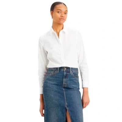 Imagen de Levi&#039;s New Classic FIT BW Shirt Camisa Abotonada, Bright White_VM, S Mujeres