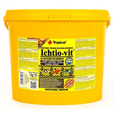 Imagen de Tropical ichtio Vit Principal Copo de Forro (Forro) para Todos los Peces Ornamentales, 1er Pack (1 x 5 l)
