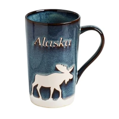 Imagen de taza de café grande, 600 ml, gres, capuchino tazas XXL, cerámica, gran capacidad con asa, porcelana, regalo oficina en