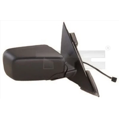 Imagen de espejo retrovisor Tyc 303 0015 derecha imprimado asférico, calefactable, abatible eléctricamente, tintado en azul, para ajuste elect.