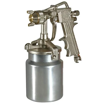 Imagen de Cevik CA 1855/3 Pistola de pintar acero/aluminio profesional 1000 cc. con depósito inferior. Abanico 160 225 mm.