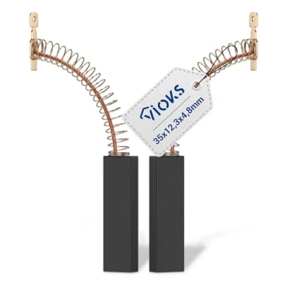 Imagen de VIOKS Juego de 2 escobillas carbón para motor Bosch 00154740 4,8 mm AMP secadora Siemens