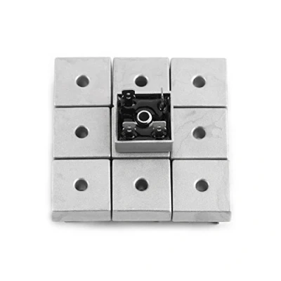 Imagen de FTVOGUE 10 unids Puente Rectificadores KBPC5010 50A 1000 V Caja de Metal Alta potencia Monofásico Diodo Módulo Rectificador