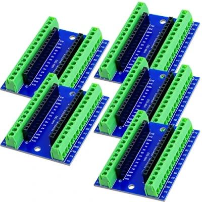 Imagen de AZDelivery 5 x Nano V3.0 Placa Adaptador de Terminal con Terminales Tornillo, Adapter Board, Module Board Compatible Arduino E Book Incluido!
