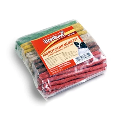 Imagen de Palitos de colores Munchy 100 unidades, Snack para Perros