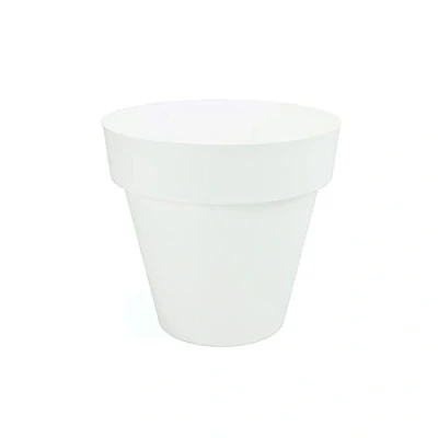 Imagen de Plastiken TES Maceta Redonda, diámetro de 22 cm, Color Blanco