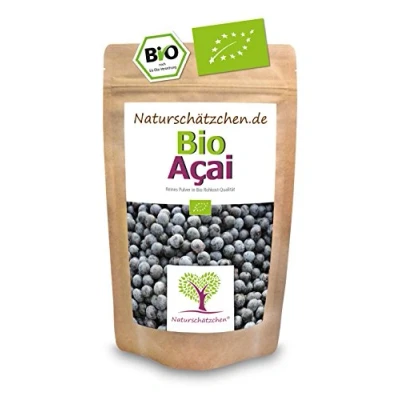 Imagen de Polvo de acai orgánico (polvo acai) en calidad orgánica probada (DE ÖKO 022) Superalimento (1 x 100 g)