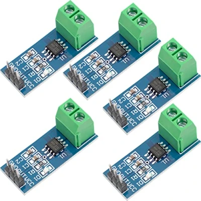 Imagen de AZDelivery 5 x ACS712 Sensor de Corriente 20A módulo Rango medición Compatible con Arduino E Book Incluido!