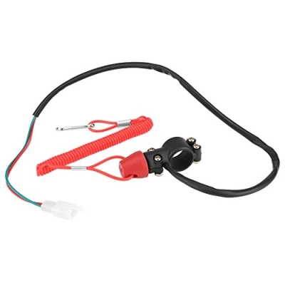 Imagen de Interruptor de Parada del Motor Fuera Borda, Apagado Motor, 22 Mm 7/8&quot; Borda la Motocicleta Barco con Cordón
