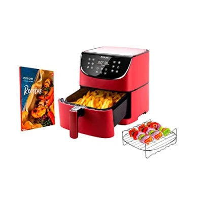 Imagen de Freidora De aire Cosori Premium Chef Edition, aire, Capacidad 5,5L, Potencia 1700W, Temperatura máxima 205ºC, Rojo