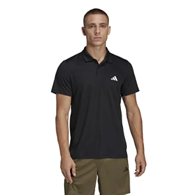 Imagen de adidas Hombre Train Essentials Training Polo Shirt, Black/White, 3XL