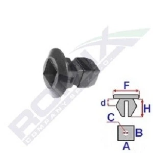 Imagen de ROMIX C60672 Grapa VOLKSWAGEN: Golf 5, Polo IV Hatchback, V SEAT: Ibiza 4, Leon I II SKODA: Octavia 1 Combi