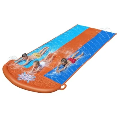 Imagen de Bestway Wasserrutsche H2OGO Triple tobogán de Agua 488 cm Color, x 207 (BW52329)