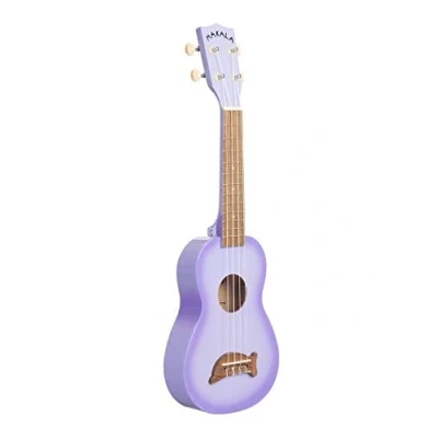 Imagen de KALA Makala DOLPHINS MK SD/PLBRST Soprano Ukulele, Purple Burst