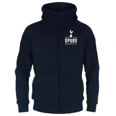 Imagen de Tottenham Hotspur FC Sudadera Oficial con Capucha y Cierre de Cremallera para Hombre Forro Polar Large