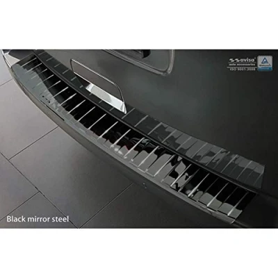Imagen de Avisa Protector del Parachoques Trasero INOX Negro Reflectante Compatible con Citroën Spacetourer/Peugeot Traveller/Toyota Proace Verso 2016 &#039;Ribs&#039;