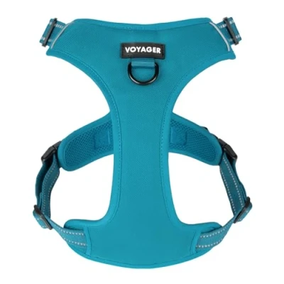 Imagen de Best Pet Supplies Voyager por Mejor Mascota Suministros no Pull Frontal Gama Ajustable arnés con 3 m Reflectante tecnología