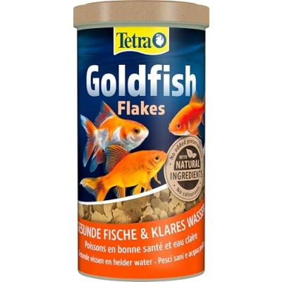 Imagen de Tetra Goldfish Flakes Alimento para todos los peces dorados y otros de agua fría, 1 L