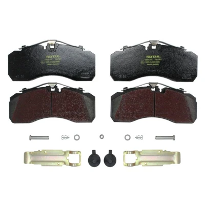 Imagen de TEXTAR 2927801 Juego de pastillas freno preparado para indicador desgaste con accesorios MAN: TGA, TGX, IVECO: EuroCargo I III, Trakker