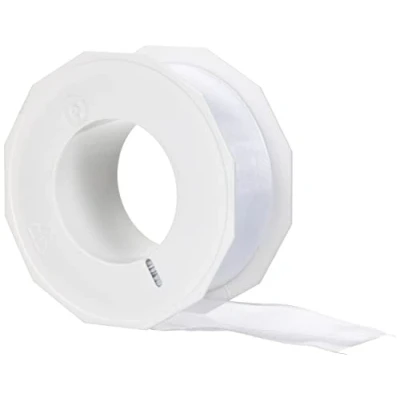 Imagen de C.E. Pattberg Präsent 4 Seasons Rollo de lazo con alambre metálico (organza, 40 mm x 25 m), color blanco