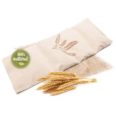 Imagen de ZOLLNER Saco Semillas Microondas, Bolsa de Almohadas termicas lavables 20x53 cm, retención calor y frio