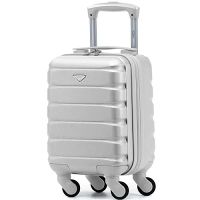 Imagen de Flight Knight Maleta Rigida Ligera De 4 Ruedas Equipaje Mano Cabina Abs Aprobado para Mas 100 Aerolineas como British Airways, Easyjet Y Tamano Maximo Ryanair 40x20x25cm