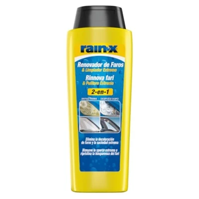 Imagen de Rain X Restaurador de Faros Coche Extremo, Líquido Pulir Amarillos 325 ml
