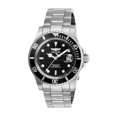 Imagen de Invicta Pro Diver Reloj de cuarzo para hombre acero inoxidable, Negro / Plata, 40 mm
