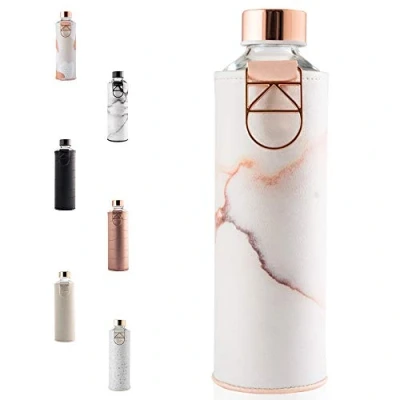 Imagen de EQUA Botella Cristal Mismatch con ASA Metal 750 ml, Adultos Unisex, Rosa, Talla Única