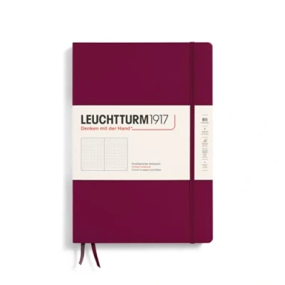 Imagen de LEUCHTTURM1917 366163 Libreta Composition (B5) 178 x 254 mm, Tapa Dura, 219 páginas numeradas, Port Red, Puntos