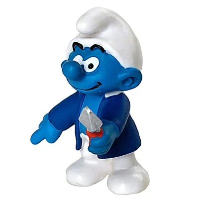 Imagen de Schleich Los Pitufos Figura Pitufo Conserje