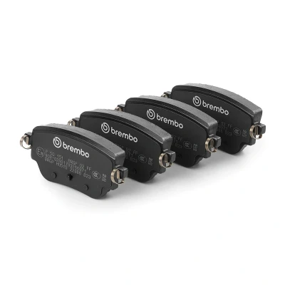 Imagen de BREMBO P 50 151 Juego de pastillas freno excl. contacto avisador desgaste con tornillos pinza freno, Chapa antichirridos accesorios