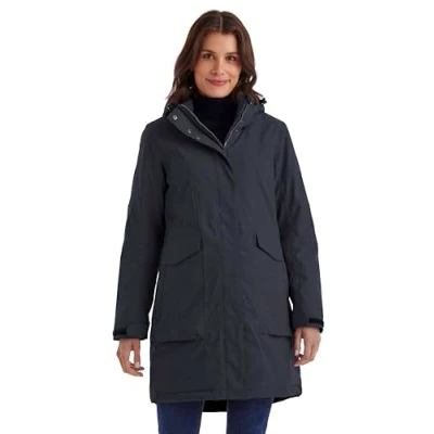 Imagen de killtec Mujer Parka/abrigo impermeable con capucha cremallera Damen Funktionsparka, dunkelnavy, 46, 43284 000