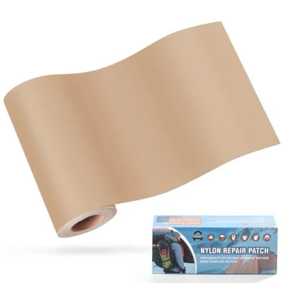 Imagen de Parches de nailon autoadhesivos, OAZ 10x160 cm parche reparación impermeable autoadhesivo, autoadhesivo Caché, para tiendas campaña, chaquetas plumas, sacos dormir