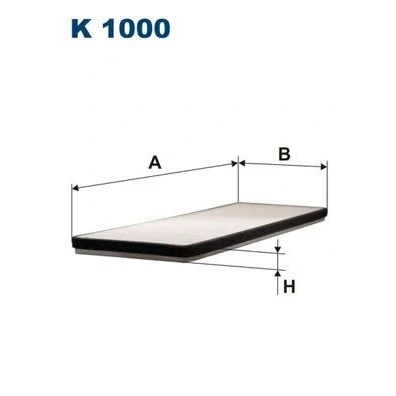 Imagen de FILTRON K 1000 Filtro de habitáculo partículas 418 150 19 OPEL: Corsa B Caravan, Astra F CC, Hatchback