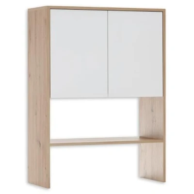 Imagen de Stella Trading Nerja Armario de Lavadora, Aspecto Roble Artisan, Color Blanco, Madera ingeniería, Schrankaufsatz