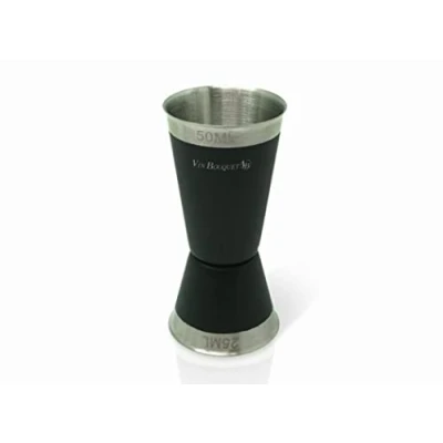 Imagen de Vin Bouquet Vasito/Jigger 25/50 Ruber, Negro, 10 x 4.5 cm
