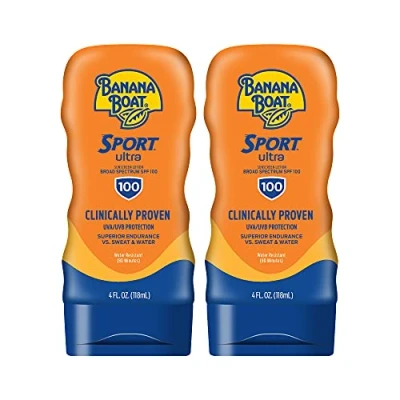 Imagen de Banana Boat Sport Performance Sunblock Lotion Spf 100, 4 Ounce Bottles (Pack Of 2) by