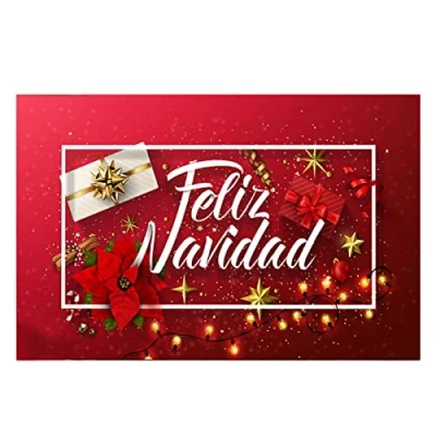 Imagen de Gusengo Alfombra naviña Papá Noel Felpudo Lindo Felpudos para Interiores y Exteriores, Entrada Bienvenida Feliz Navidad
