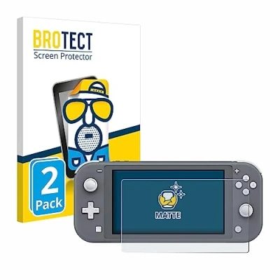Imagen de BROTECT Protector Pantalla Anti Reflejos para Nintendo Switch Lite (2 Unidades) Película Mate Huellas